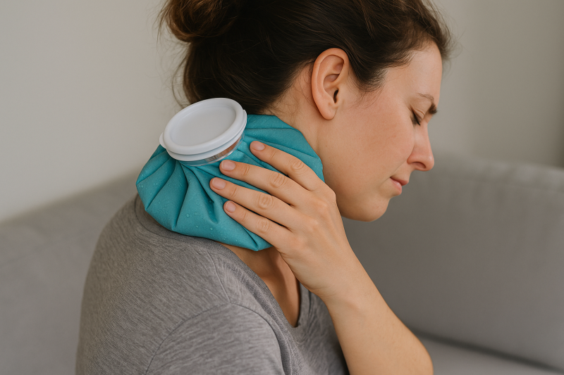 Icing neck pain after a car accident – Proper application for whiplash relief