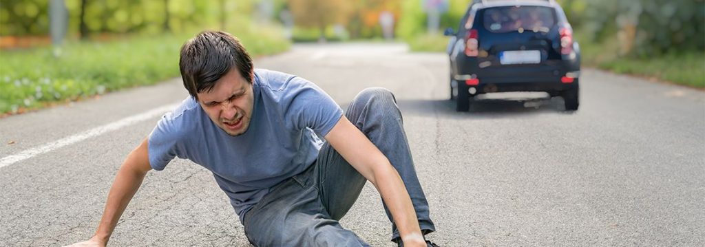 San Diego hit‑and‑run car crash scene