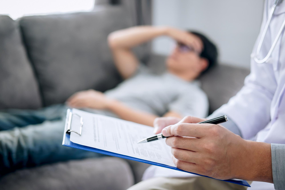 Post-accident clinical examination at San Diego Auto Injury Center.