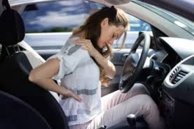 Car accident in National City causing shoulder injury